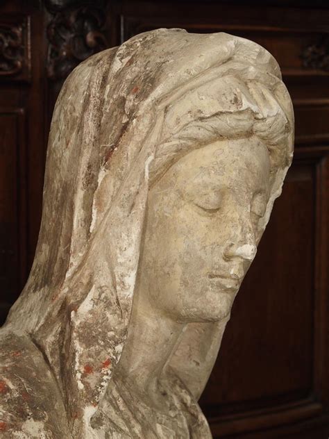 Antique Italian Plaster Bust Of A Woman Circa 1890 Le