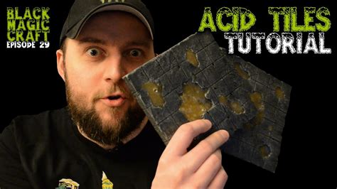 Acid Damaged Dungeon Tiles For Dandd Tutorial Black Magic Craft Episode