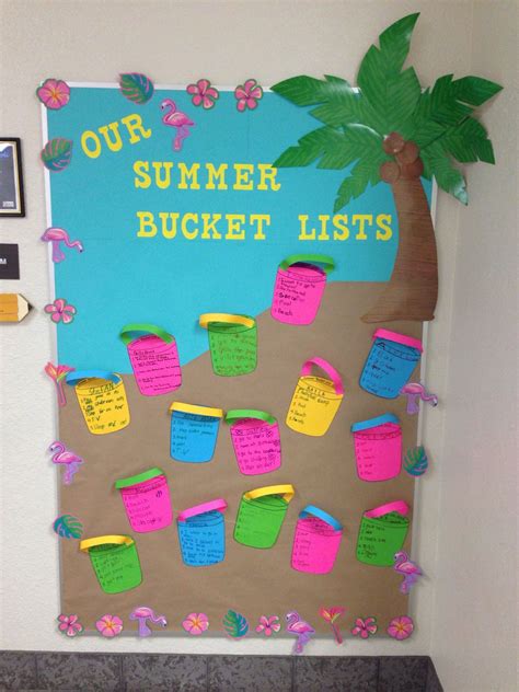 Summer Bulletin Board Our Summer Bucket Lists Beach Bulletin Boards