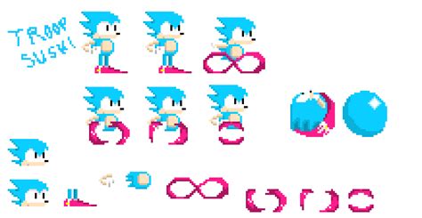 Classic Sonic Sprite Sheet Pixel Art Maker