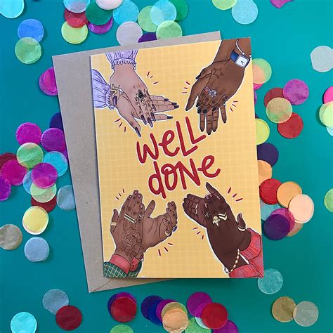 Well Done Greetings Card Applause Design Single A5 Card Etsy