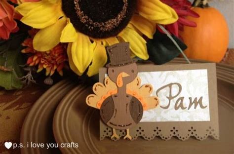 Cricut Thanksgiving Place Card Ps I Love You Crafts