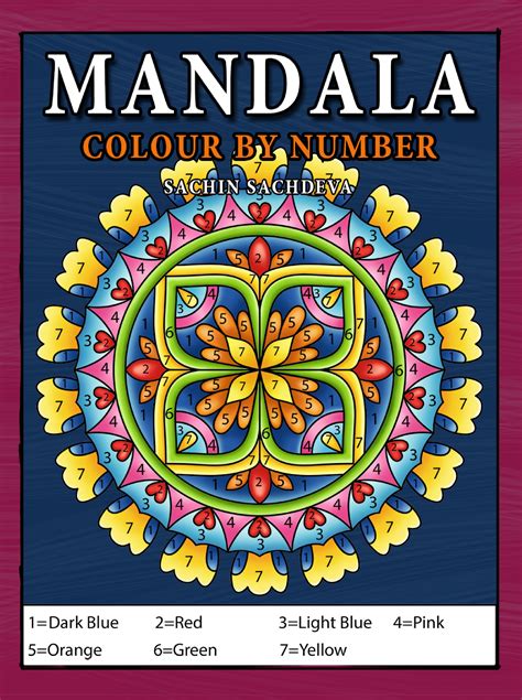 Mandala Colour By Number Coloring Book For Kids Ages 4 8 Mandala