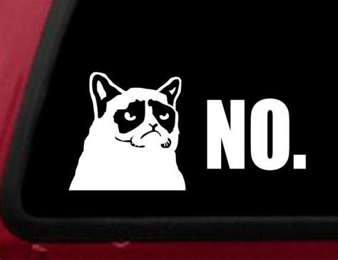 Grumpy Cat Sticker No By Novemberindustries On Etsy 495 Grumpy Cat