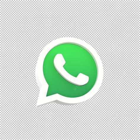 Ícone 3d Do Whatsapp Com Acabamento Fosco Em Fundo Transparente Psd