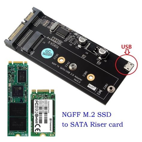 Ngff M2 Ssd To Sata 30 Adapter Converter Card With Mini Usb 5pin