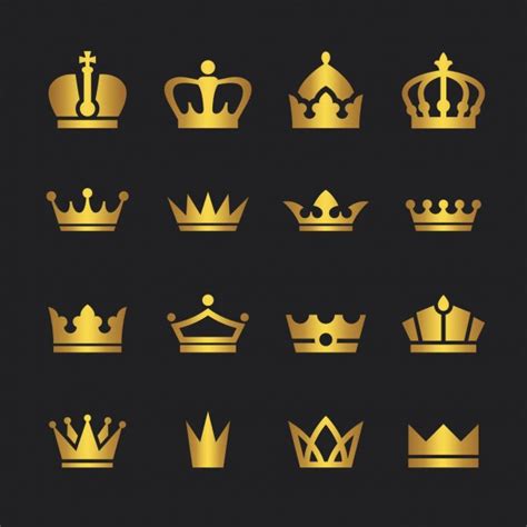 Set Of Icons Crowns Stock Vector Image By ©dvargg 72843293