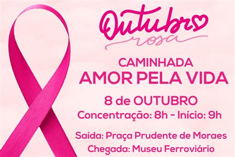 Caminhada Amor Pela Vida Celebra O Outubro Rosa E Une Conscientiza O E Pr Tica Esportiva