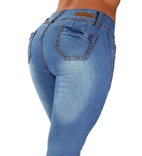Diamante Style G154p Plus Size Colombian Design Mid Waist Butt Lift Skinny Jeans Cx1250mrshr