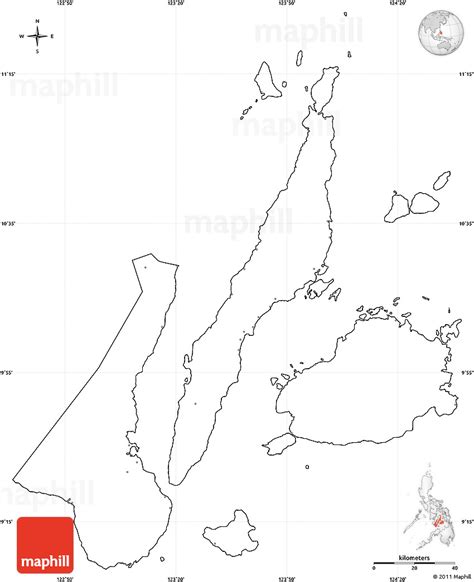 Blank Simple Map Of Region 7 Cropped Outside No Labels