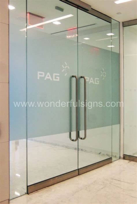 Frosted Glass Signs And Film Wonderful Signs New York Architectural