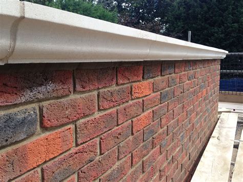 Parapet Wall Topped With Coping Stones Aking Brickwork Surrey