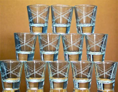 15 Oz Custom Shot Glass Glass Etched Personalized Shot Glass Single Sided Buy Online In