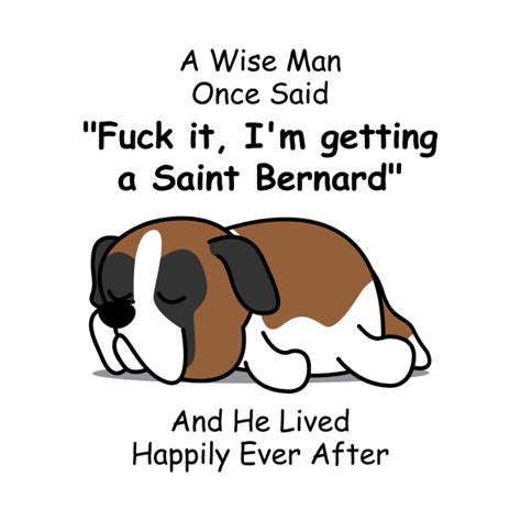 Funny Saint Bernard Dog T For Men Saint Bernard Dog Tapestry