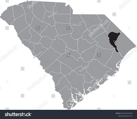 Black Highlighted Location Map Of The Marion Royalty Free Stock