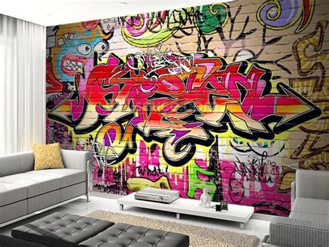 (if you don't have a graffiti store around your city, then check out some online stores.) take the paint, with which you're going to fill in. Graffiti In The Interior - 17 Astonishing Ideas For Your ...