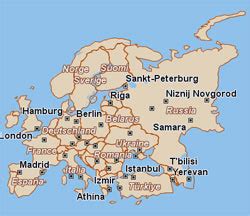 Pe ercan ajungi doar din turcia, unde ai nevoie de pașaport. Cipru Harta Europei