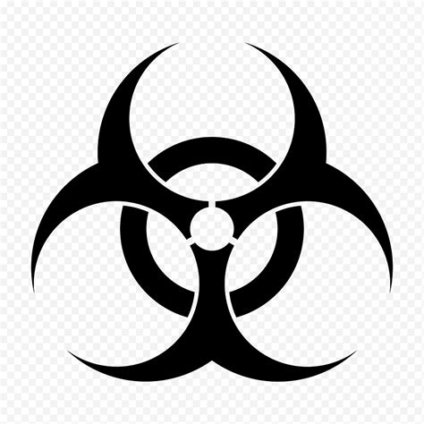 Логотип Биологическая опасность Символ опасности Cdr Черно белый