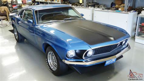 1969 Boss 302 Mustang Matching Rotisserie Acapulco Blue