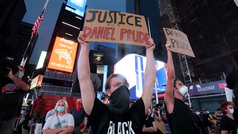 Daniel Prude Protest In Times Square In New York City Draws Dozens