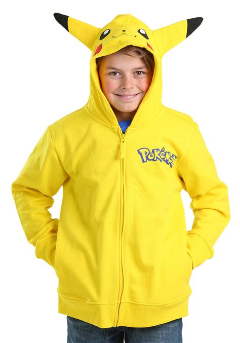 Pokemon Pikachu Costume Hooded Sweatshirt For Boys