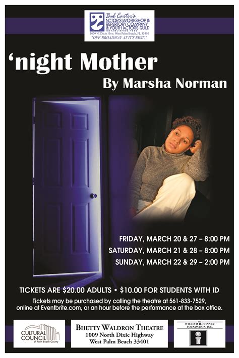 Night Mother Poster Actors Rep