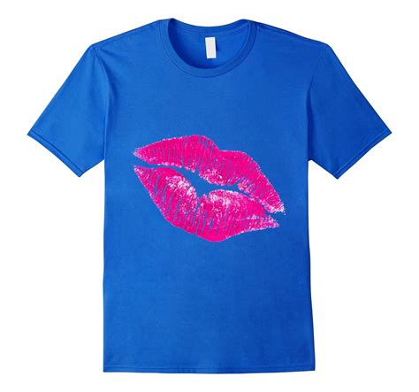 Hot Pink Lips Kiss Neon 80s Lipstick Party T Shirt Rose Rosetshirt