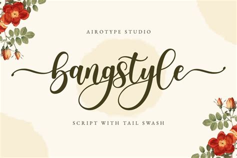 Bangstyle Long Tail Swash Font Script