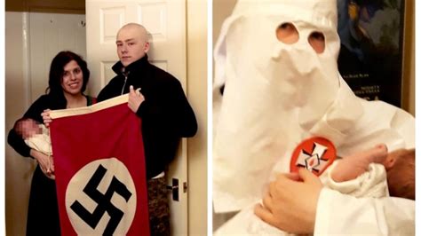 Neo Nazi Couple Named Their Baby Adolf And Posed For Photos Wearing Klu