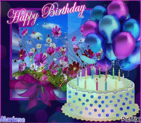 Happy birthday balloon bouquet columbus ohio florist. Birthday Balloons & Cake Happy Birthday Gif Pictures ...