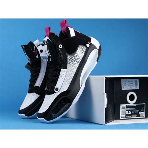 Buy Air Jordan 34 Chinese New Year Bq3381 016 Black White On Foot For Sale