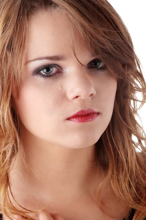 Sad Teen Girl With Tears In Her Eyes Stock Image Image 10786571