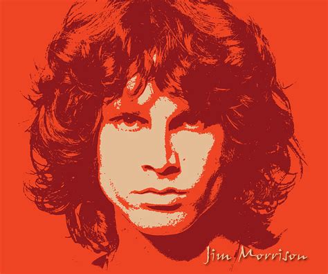 Jim Morrison Pop Art Portrait Digital Art By Martin Deane Pixels