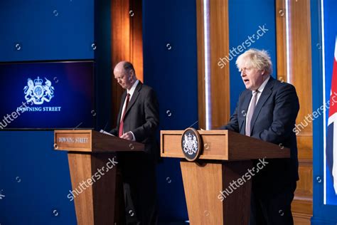 Britains Prime Minister Boris Johnson Speaks Editorial Stock Photo