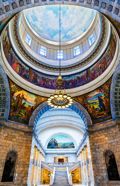 Utah State Capitol Rotunda 2 Photograph By Tl Mair