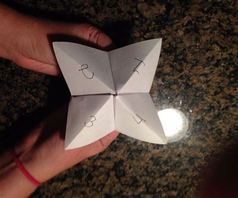 Fortune Teller Origami 9 Steps Instructables