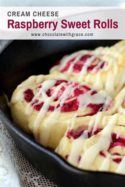 In large pot add sour cream, soup, tomatoes, chilies, and chicken. Raspberry Cream Cheese Sweet Rolls | Chocolate with Grace