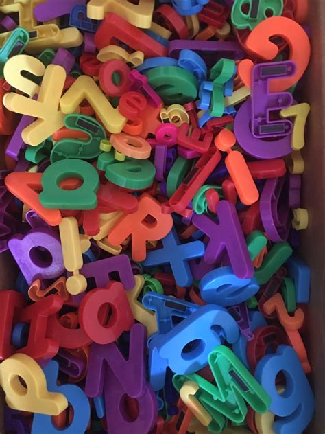 Plastic Magnetic Letters Colorful Magnet Letters Etsy