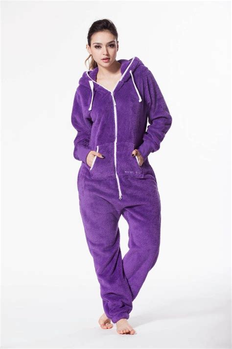 Women S All In One Jumpsuit Teddy Overhead Unisex Romper Cosy Outfit