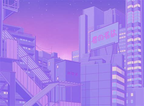 Pastel Purple Desktop Anime Wallpapers Wallpaper Cave