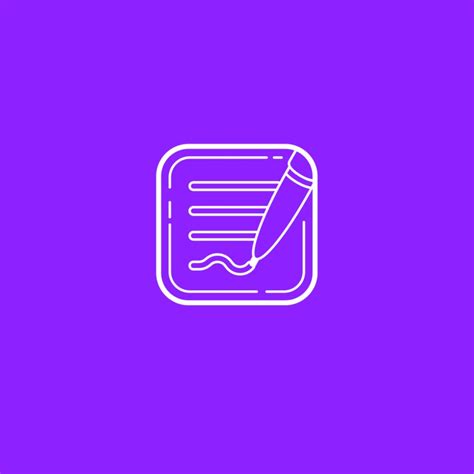 App Icon Homescreen Neon Signs Purple Quick Application Icon Viola