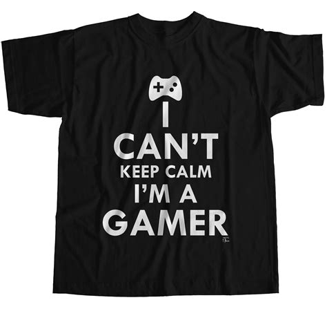 1tee Mens I Cant Keep Calm Im A Gamer T Shirt Ebay