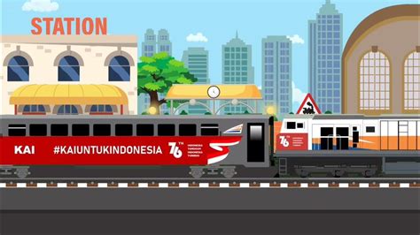 Background Animasi Kartun Bergerak Stasiun Kereta Api Youtube