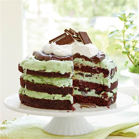 It didn't specify what size springform pan to use, so i used the 8 and it came out perfect! Mint Chocolate Chip Ice-Cream Cake Recipe | MyRecipes