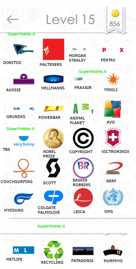 Soluzioni Logos Quiz Game Answers Super Mobile