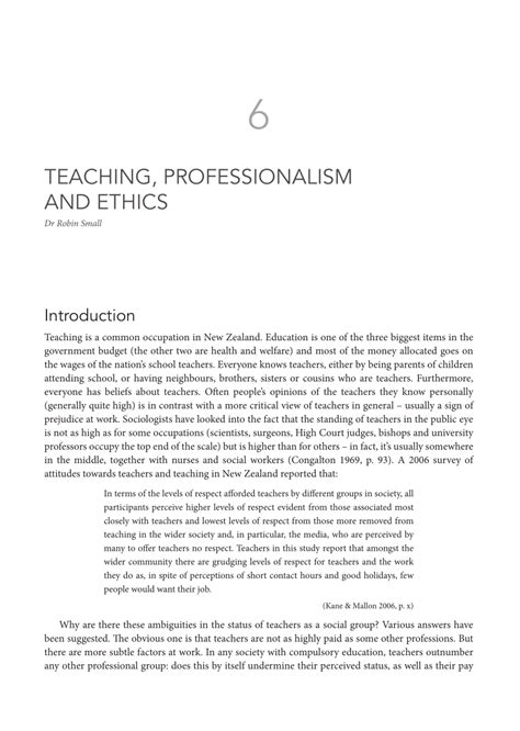 pdf teaching professionalism and ethics