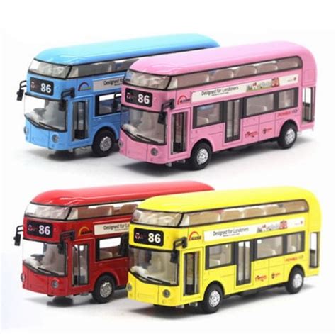 Plastic Double Decker Bus Toy Packaging Type Box Color Yellow Red Blue Pink At Rs 499