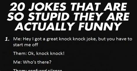 20 Jokes That Are So Stupid They Will Make You Laugh My Weirdness