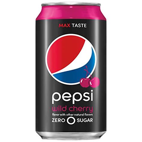 Pepsi Zero Sugar Wild Cherry Soda 12 Count 12 Fl Oz Each Pricepulse