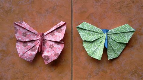 Origami Butterfly Tutorial A4 Paper Youtube